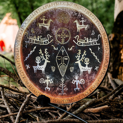 Caveman Drum with a Handle