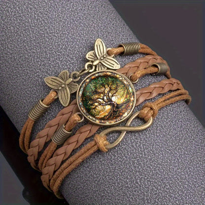 Bohemian Mandala Tree of Life Infinity Bracelet