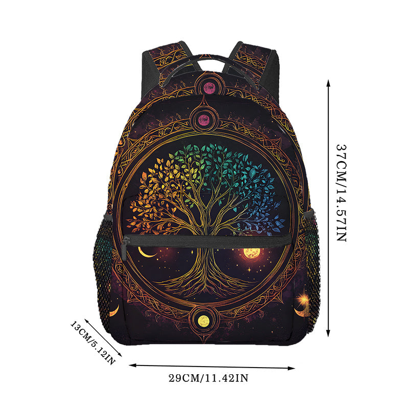 Tree Backpack with Vibrant Tree Design