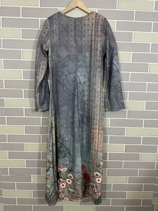 Vintage Bohemian A-Line Maxi Dress