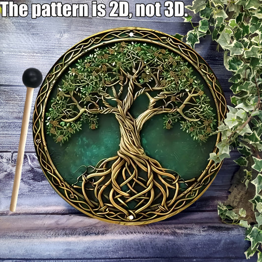 The Tree of Life Drum with a Handle.