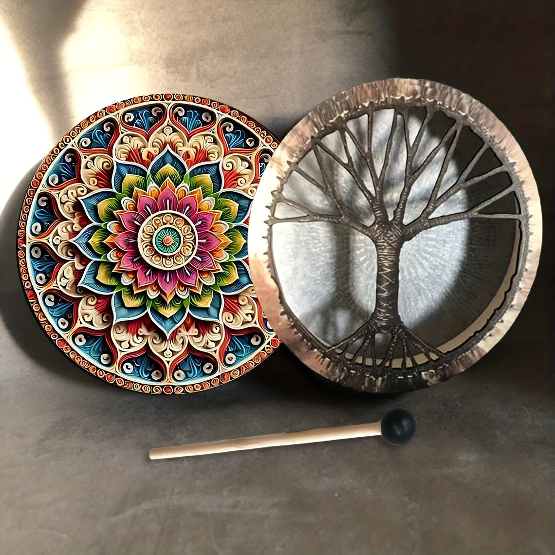 Colorful Mandala Drum