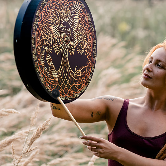 Viking Drum Celtic Knotwork Pattern