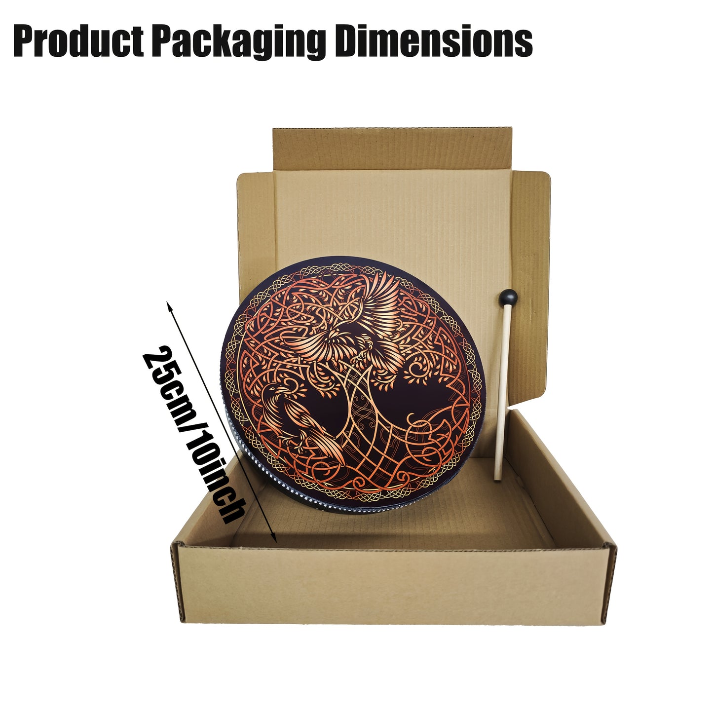 Viking Drum Celtic Knotwork Pattern