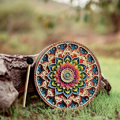 Colorful Mandala Drum