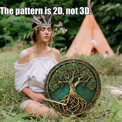 The Tree of Life Drum with a Handle.